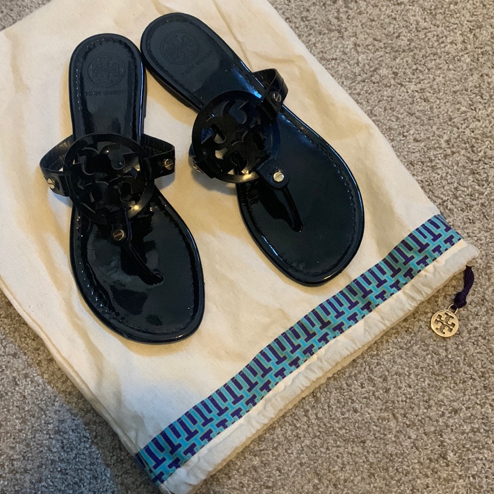Tory Burch Miller Patent Leather Sandals